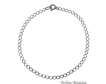Silver 925 18 cm rolo link bracelet