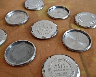 Vintage Watch parts cases backs- Steampunk - Scrapbooking R71