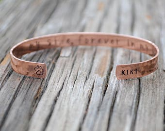 Pet Sympathy Gift Memorial Loss Bracelet