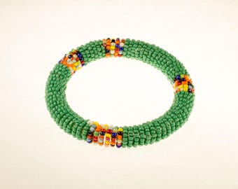 Green Beaded Bracelet