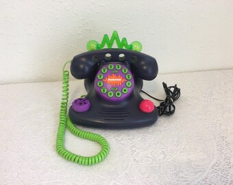 Nickelodeon Talk Blaster Telephone, vintage 90s phone, landline phone