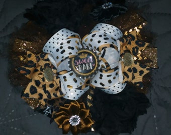 6" OTT Leopard Print Boutique Hair Bow
