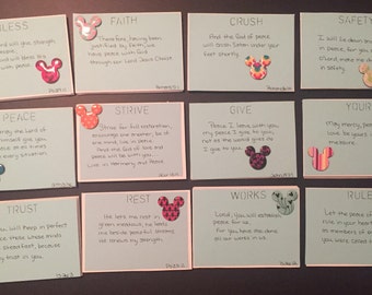 Set of 12 scriptures on 'Peace'