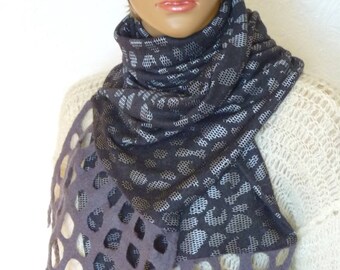 Felt hat and scarf, Grey Hat, Women's felt hat, Felt accessories, Set felt accessories, Gray scarf, Women scarf, Wool hat, Warm cap