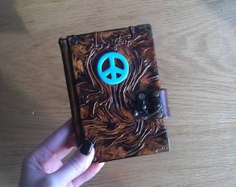 Steampunk Journal, Leather Journal, Leather Notebook, Leather Sketchbook, Travel Journal, Diary