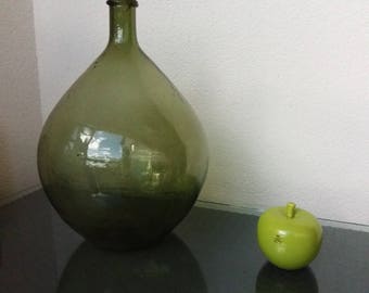 Green vintage Carboy Demijohn