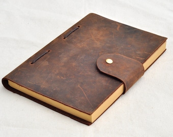 Personalized Leather Journal Notebook Personalized Journal Personalized sketchbook(free stamp name)