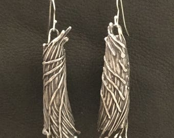 Fused Sterling Silver Earrings