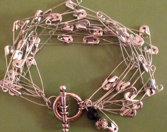 Safety Pin Bracelet