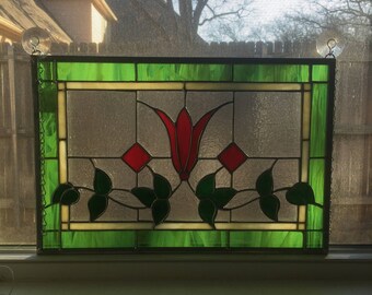 Victorian floral panel