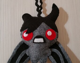 Felt handmade Azazel mini plush (unofficial) inspired by The binding of isaac, geeky toy, felt ornament, geek ornament, BOI