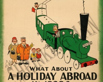 VINTAGE 1920's advertising / promotion print (A4 and A5 mounted)