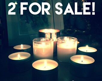 Two 320g intention candles