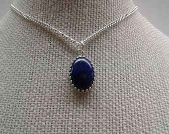 18 X 13 MM Lapis Necklace LP-1