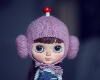 Momo handmade Helmet (hat ) for Blythe - doll outfit - 1colors in