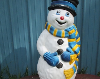 SnowMan Blow Mold Christmas Light