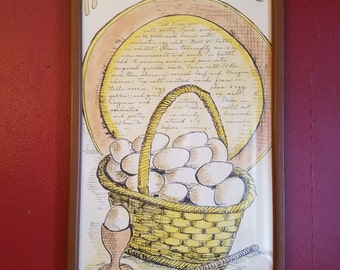 Soovia Janis Reuben Quiche Wall Art by Jacque- kitchen print, recipe print