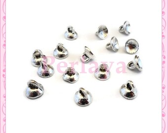 Set of 30 silver globe or tassel 7mm REF2458 bails