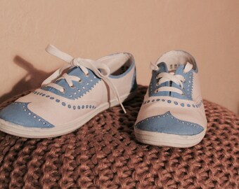 Custom WingTip Canvas Shoes