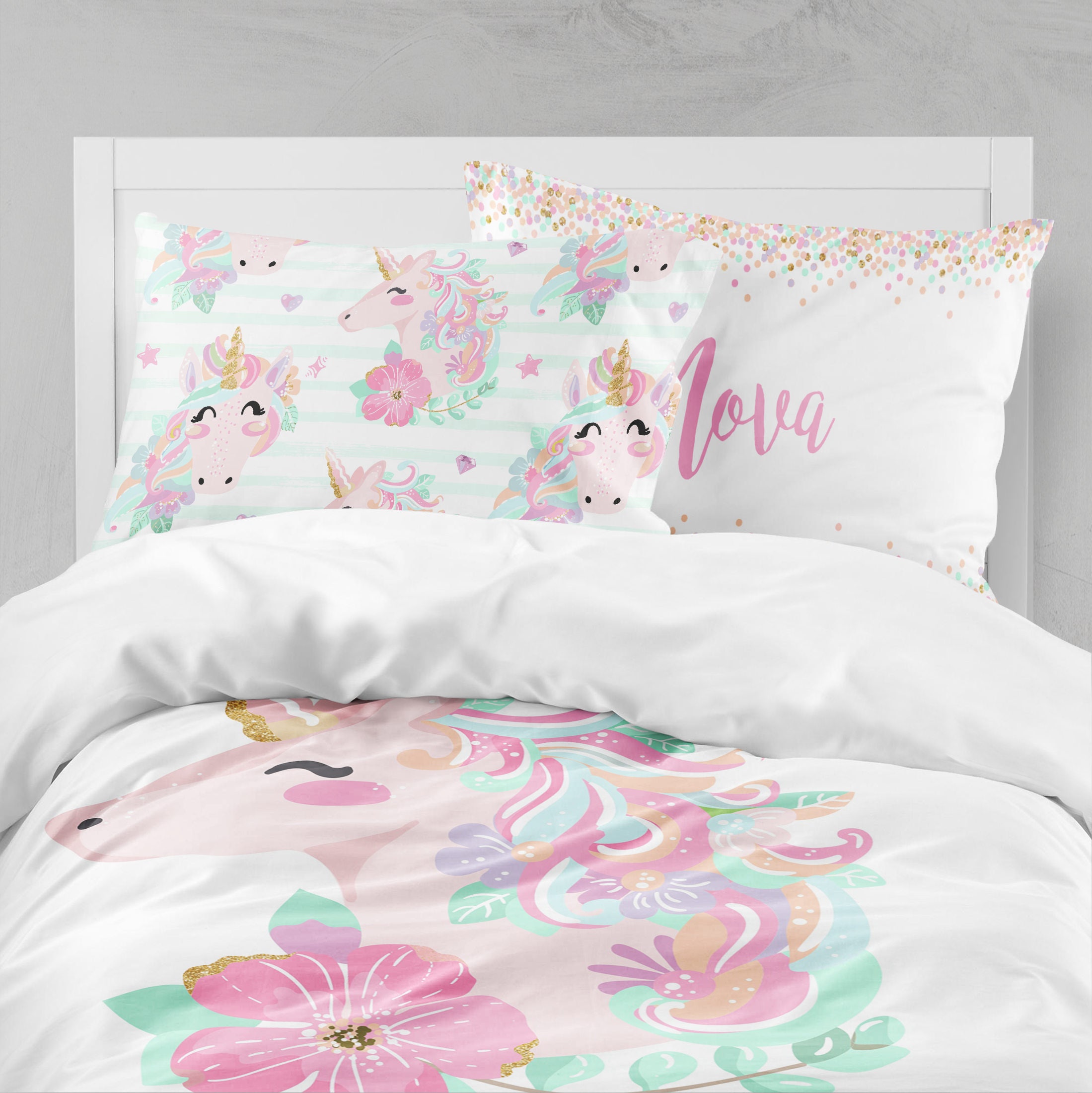 Unicorn Girls Room Unicorn Girls Bedding Toddler Duvet