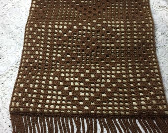 1960's Macrame Purse with Lucite Handle