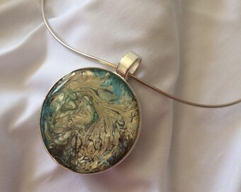 Medallion 6.2 cm individually blue ochre, etc.