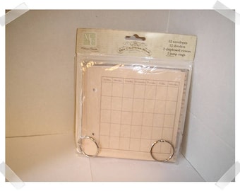 Mini Calendar Book Kit/ Melissa Frances/ Craft Supplies*