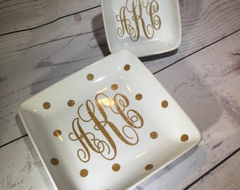 Monogram Jewelry Trays