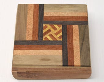 Unique Handmade Wooden Cedar Memory Box, Handmade Wood Gift Box, Cedar Wood Gift Box, Jewelry Box