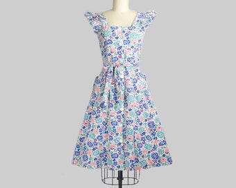 1930s Fruit of the Loom Floral Feedsack Dress | Small (32B/26W)