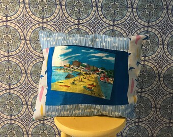 Quilted Postcard Cushion