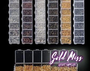 Joyería DIY Kit enorme lote 1450pc venta por mayor joyería resultados plata y oro, fácil DIY joyería suministros como hacer alambre de la joyería