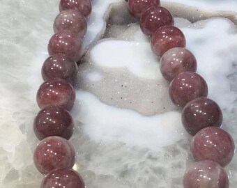 50% Mega Sale 16mm Pink Morango Quartz Gemstone Beads #2