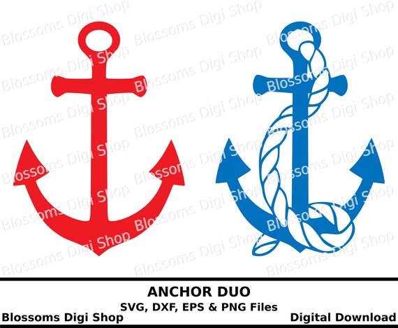 Download Anchor svg cut files digital download rope anchor stencil