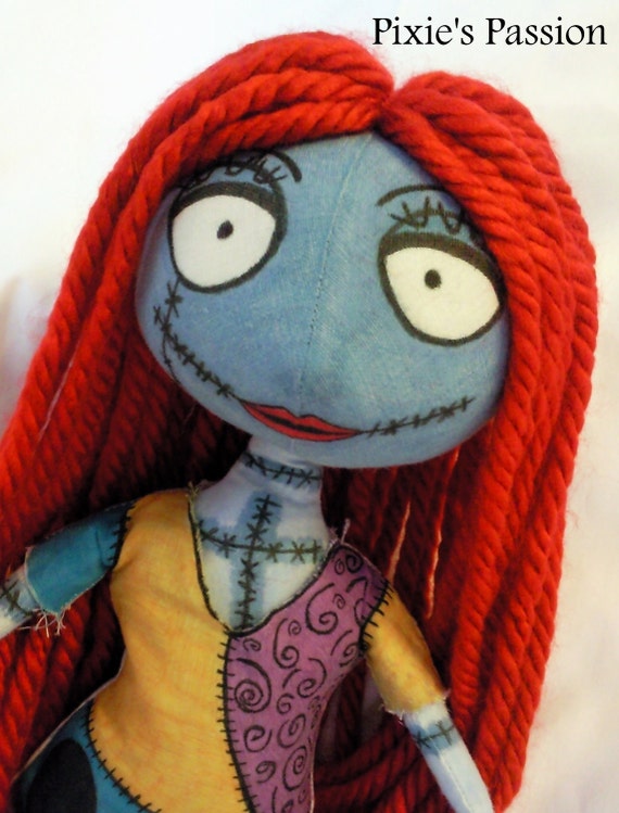 Items similar to Sally - Nightmare Before Christmas, OOAK Art Cloth ...