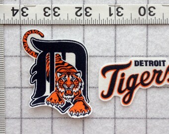 DETROIT TIGERS Iron-on no-sew Fabric Appliques set #2