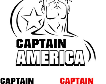 Captain America.Svg.Dfx.Eps.Pdf.Png.
