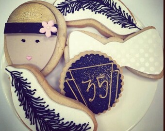 Roaring Twenties Birthday Cookies