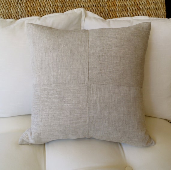 Linen Pillow Cover 18x18 inch 20 x 20 inch Modern Pillow