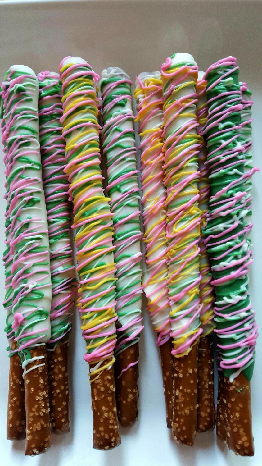 Chocolate Covered Pretzels Easter Spring Boys or Girls