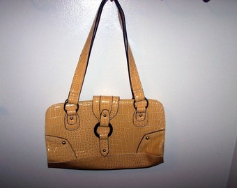 Vintage Faux Gold Alligator Purse REDUCED
