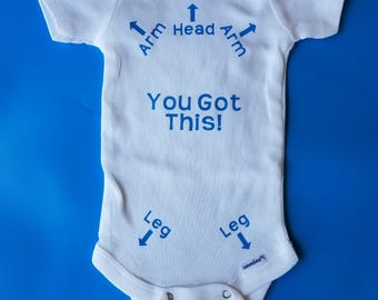 You Got This Funny Baby Clothes, Instructional Baby Clothes, Pregnancy Gift, Funny Baby Shower Gift, Gender Neutral Baby Clothes, Baby Gift