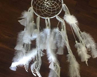 Snowy white dreamcatcher
