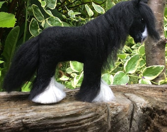 Needle felted traditional blagdon gypsy cob