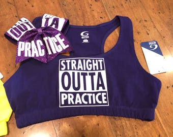 Straight outta practice Purple adult large