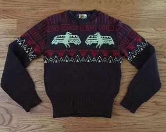 Vintage 1940's JERSILD Thunderbird Sweater Size 38 / Small / Medium
