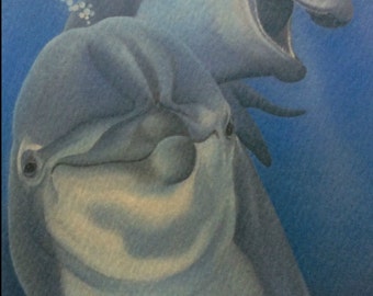 Come Play the dolphin painting
