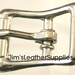 1/2" buckle - center bar - 10 pack - nickel plated steel buckles (#720)