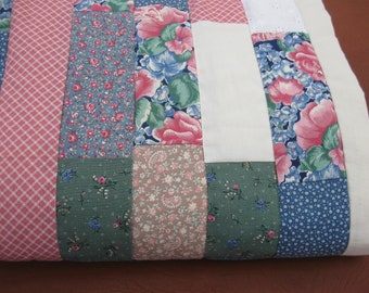 Modern Patchwork Baby Girl Quilt