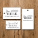 Rectangle Hang Tags - Your Logo and Text - Customized Price Tags Jewelry Hang Tags Labels